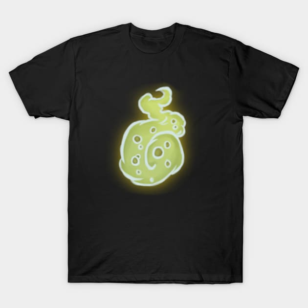 Ghost Flame Gold T-Shirt by TheRobCalledZeus